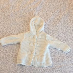 First Impressions Lined Cotton Sweater Jacket